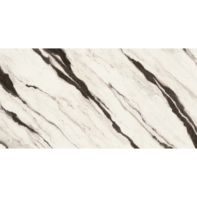 Magnifica Encore Panda Luxury Bookmatch 63x126 12mm Satin Marble Slab