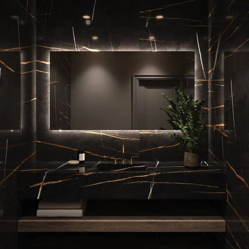 Magnifica Encore Sahara Noir Luxury Bookmatch 63x126 Satin 12mm Porcelain Slab