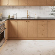 Magnifica ERA Calacatta Super White 12x12 8mm Honed Marble Mosaic