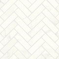 Magnifica ERA Luxe White 8mm 1x4 Herringbone Honed 12x12 Glass Mosaic