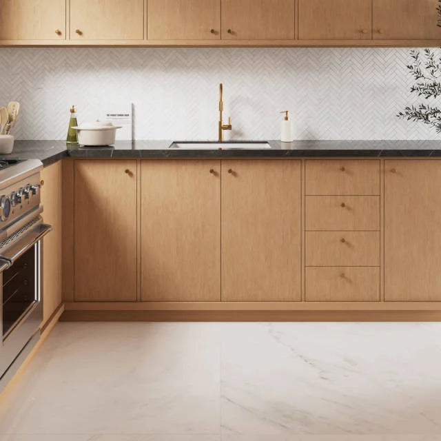 Magnifica ERA Luxe White 24x3 Bullnose Honed Porcelain Trim