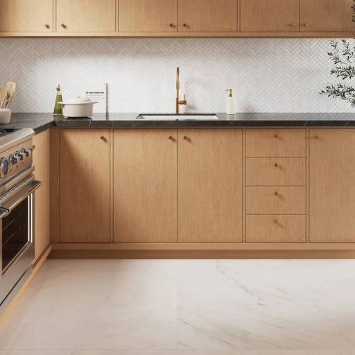 Magnifica ERA Luxe White 24x3 Bullnose Honed Porcelain Trim