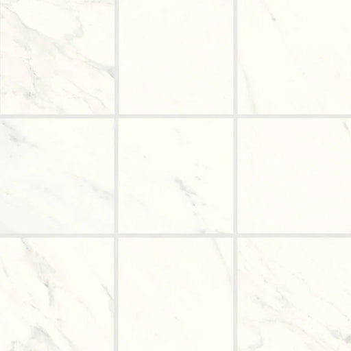 Magnifica ERA Luxe White 8mm 4x4 Polished Glass Mosaic