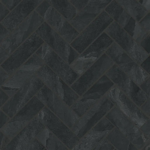 Magnifica ERA Pietra Scura 8mm 1x4 Herringbone Honed Stone Mosaic