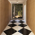 Magnifica The Thirties Nero Marquina 30x30 8mm Polished Ceramic Tile