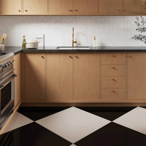 Magnifica The Thirties Pure White 30x30 8mm Polished Ceramic Tile