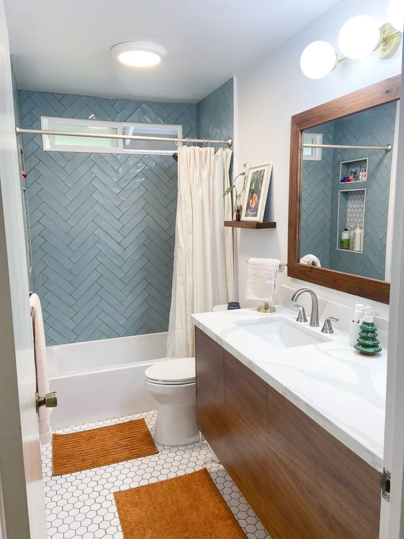 Maiolica Crackled Aqua 3x12 Bullnose Ceramic Wall Tile