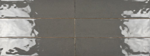Maiolica Crackled Taupe 3x12 Ceramic Wall Tile