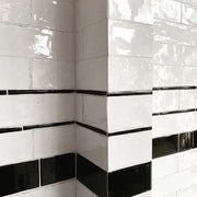 Maiolica Crackled 3x12 White Ceramic Wall Tile