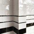 Maiolica Crackled White 3x12 Bullnose Ceramic Wall Tile
