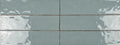 Maiolica Crackled Aqua 3x12 Bullnose Ceramic Wall Tile