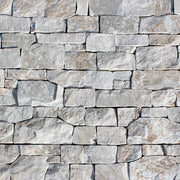 Jumbo Ledgers Malibu White 22x8 Wired Mesh Limestone Ledger Panel