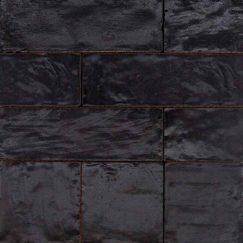 Mallorca Black 4x4 Matte Handmade Look Ceramic Tile