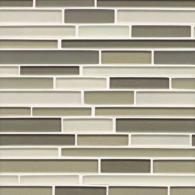 Manhattan Central Park Random Interlock Blend Glass Mosaic