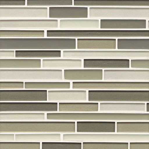 Manhattan Central Park Random Interlock Blend Glass Mosaic