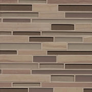 Manhattan Flatiron 13x12 Random Interlock Stone/Glass Mosaic