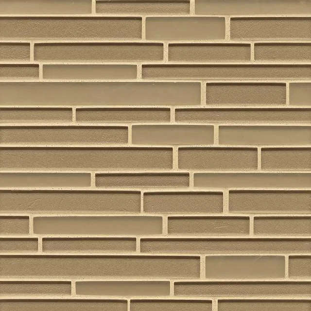 Manhattan Heiress 12x13 Random Interlock Sheet Glass Mosaic