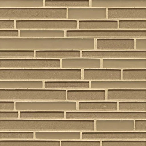 Manhattan Heiress 12x13 Random Interlock Sheet Glass Mosaic