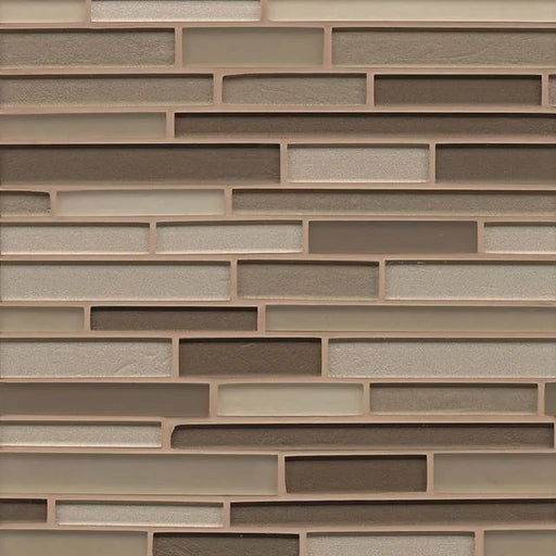 Manhattan Soho 13x12 Random Interlock Blend Glass Mosaic