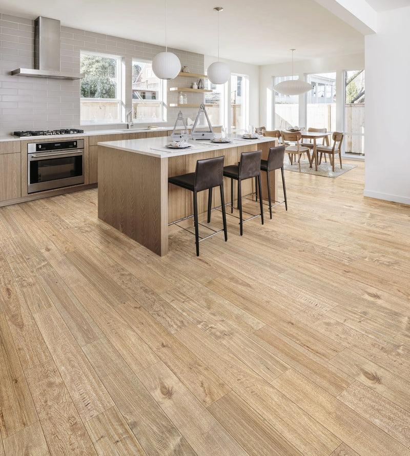 Maple Natural Toast 4-3/4xRL (12-48) Hand-Scraped Urethane Maple Wood Flooring