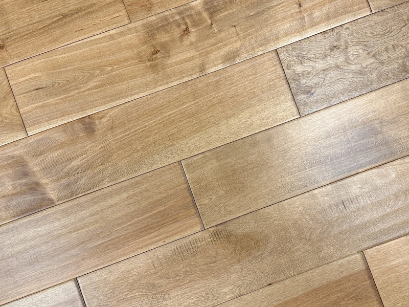 Maple Natural Toast 4-3/4xRL (12-48) Hand-Scraped Urethane Maple Wood Flooring