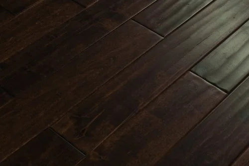 Maple Walnut 4-3/4xRL (12-48) Hand-Scraped Urethane Maple Wood Flooring