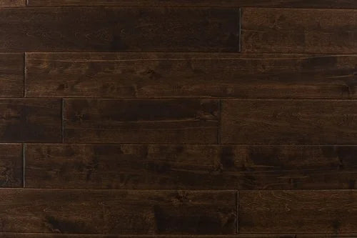 Maple Walnut 4-3/4xRL (12-48) Hand-Scraped Urethane Maple Wood Flooring