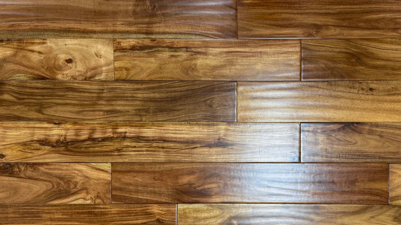 Maple Walnut 4-3/4xRL (12-48) Hand-Scraped Urethane Maple Wood Flooring