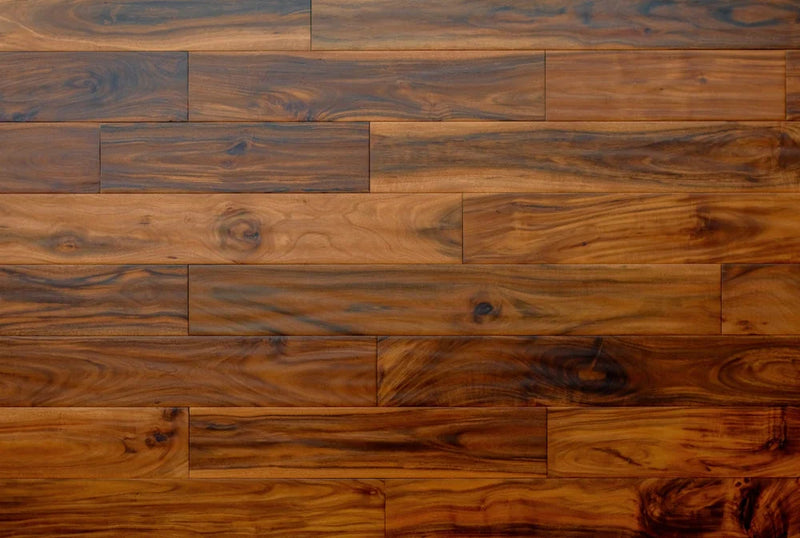 Maple Walnut 4-3/4xRL (12-48) Hand-Scraped Urethane Maple Wood Flooring