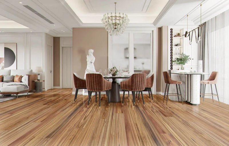 Maple Walnut 4-3/4xRL (12-48) Hand-Scraped Urethane Maple Wood Flooring