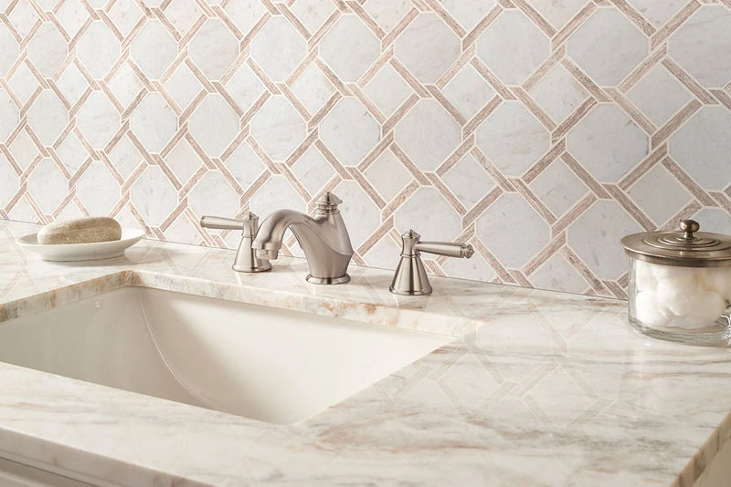 Marbella Lynx Polished Misc. 0.38 Inch Marble Mosaic Tile