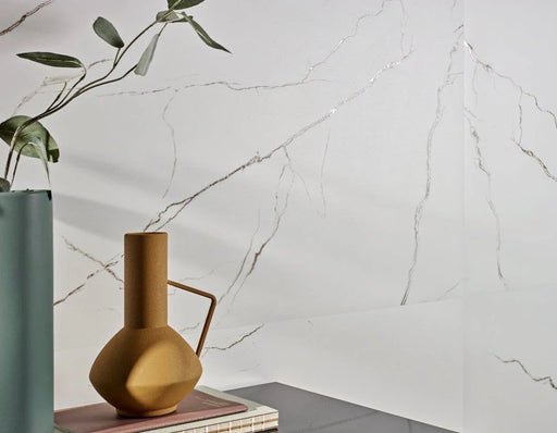 Marble Lincoln White 24x48 Glazed Porcelain Tile