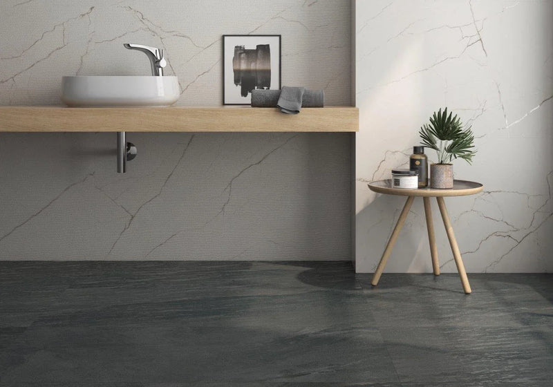Marble Lincoln White 24x48 Glazed Porcelain Tile