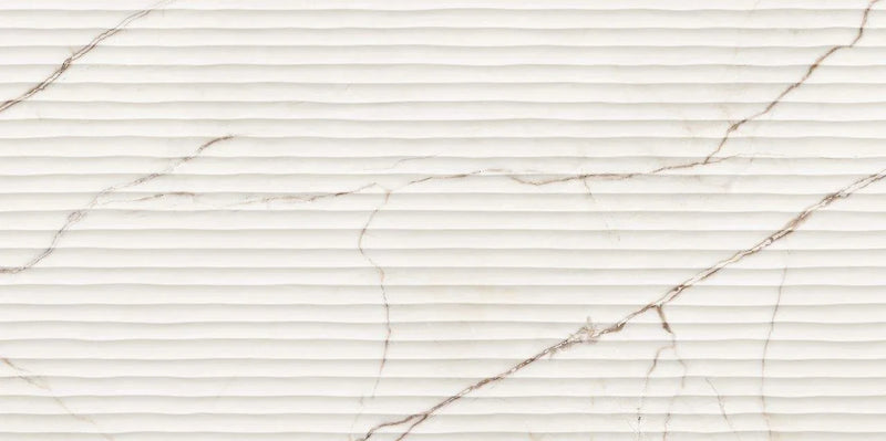 Marble Lincoln White Suite 12x24 Glazed Porcelain Tile