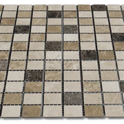 Travertine/Marble Mosaics Marble Mix 12x12 Polished Blend Marble Mosaic