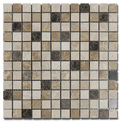 Travertine/Marble Mosaics Marble Mix 12x12 Polished Blend Marble Mosaic