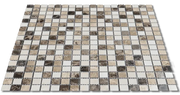 Veined Marble Mix 5/8x5/8 12x12 Sheet Natural Mosaic