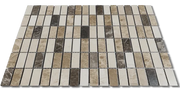 Mix 2x5/8 12x12 Natural Mixed Marble Mosaic