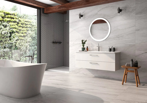 Marble Platinum Perla 24x48 Glazed Porcelain Tile