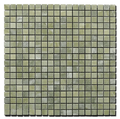 Verde Laguna 5/8x5/8 12x12 Sheet Natural Veined Marble Mosaic