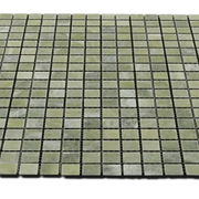 Verde Laguna 5/8x5/8 12x12 Sheet Natural Veined Marble Mosaic