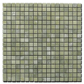 Verde Laguna 5/8x5/8 12x12 Sheet Natural Veined Marble Mosaic