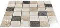 Travertine/Marble Mosaics Marble Mix 12x12 Natural Blend Marble Mosaic