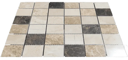 Travertine/Marble Mosaics Marble Mix 12x12 Natural Blend Marble Mosaic