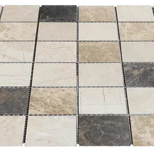 Travertine/Marble Mosaics Marble Mix 12x12 Natural Blend Marble Mosaic