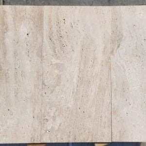 Ivory 18x36 Vein Cut Travertine Honed Unfilled Tile