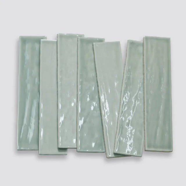 Marin Aloe Green 10x2.5 Ceramic Wall Tile