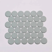 Marin Aloe Green 11.75x10.5 2x2 Penny Matte Glass Mosaic