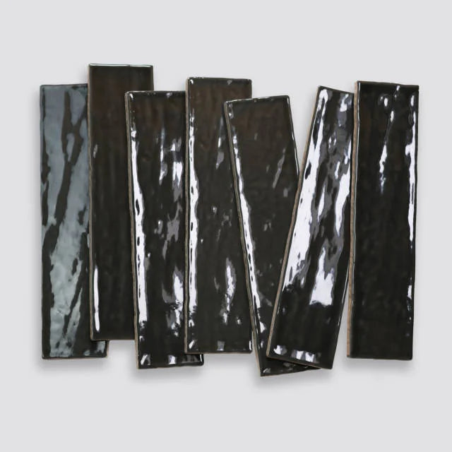 Marin Black Sea 10x2.5 Ceramic Wall Tile