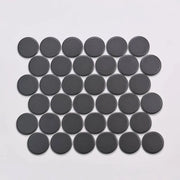 Marin Black Sea 11.75x10.5 Matte 2x2 Penny Glass Mosaic